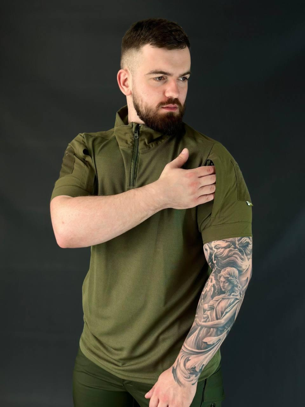 убакс олива з коротким рукавом cool pass