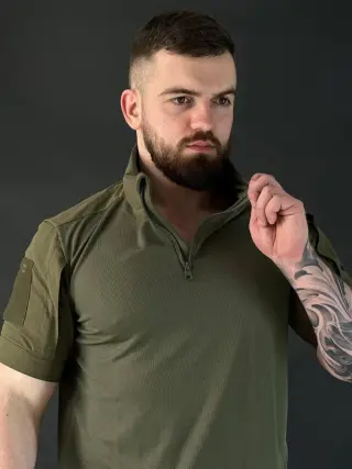 убакс олива з коротким рукавом cool pass