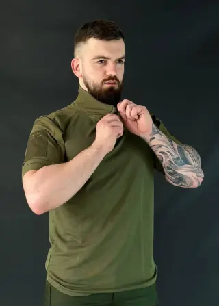 убакс олива з коротким рукавом cool pass