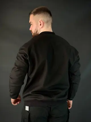 бомбер чорний