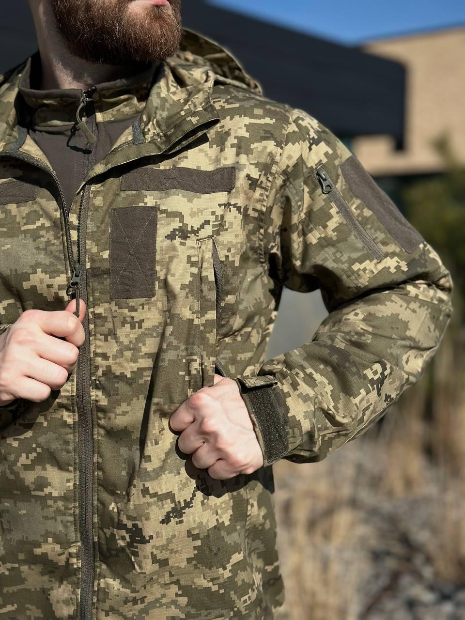 Легка Весняна Куртка Піксель Hunter De Lux TWILL mm14 Military