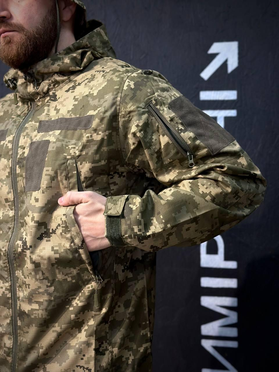 Легка Весняна Куртка Піксель Hunter De Lux TWILL mm14 Military