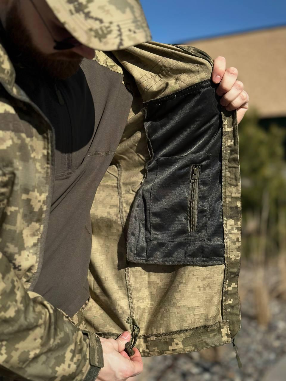 Легка Весняна Куртка Піксель Hunter De Lux TWILL mm14 Military