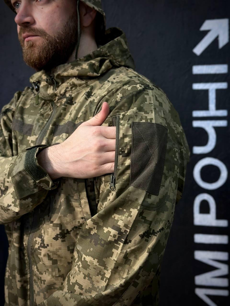 Легка Весняна Куртка Піксель Hunter De Lux TWILL mm14 Military