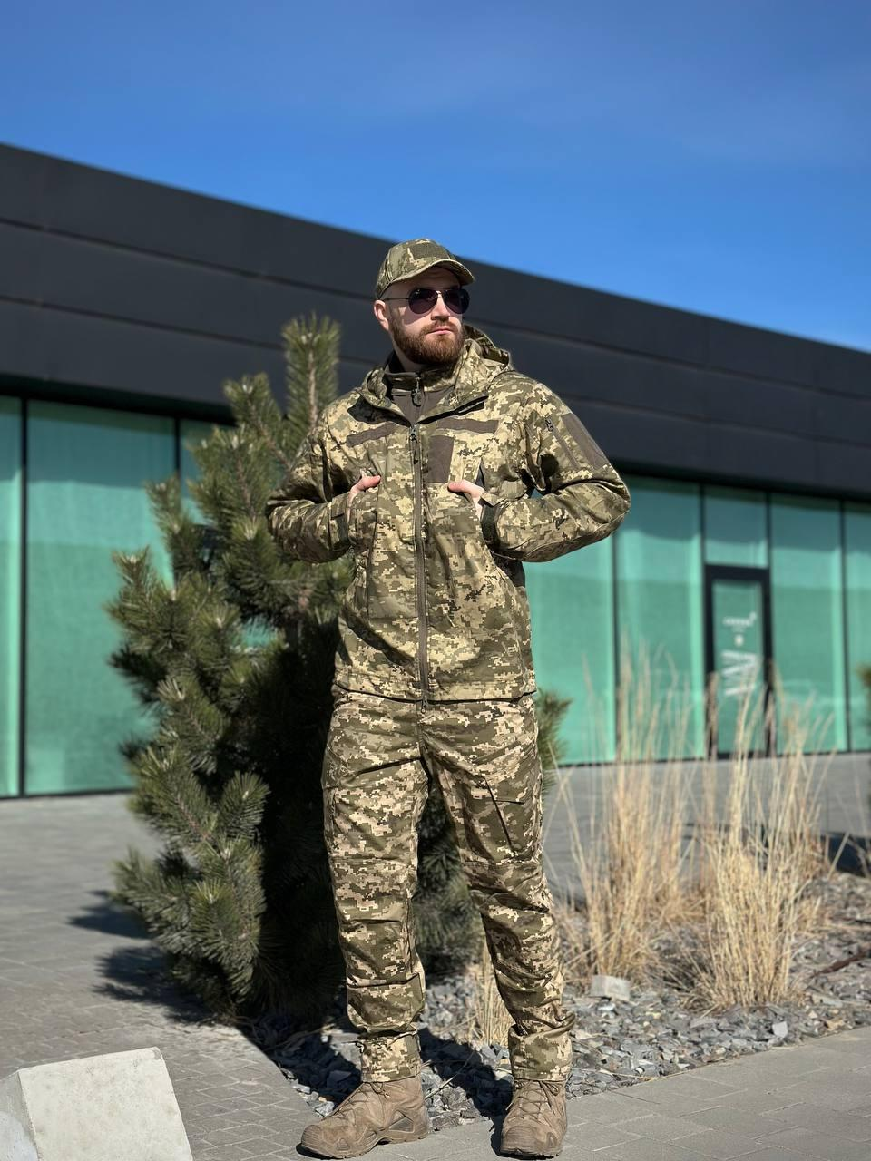 Легка Весняна Куртка Піксель Hunter De Lux TWILL mm14 Military