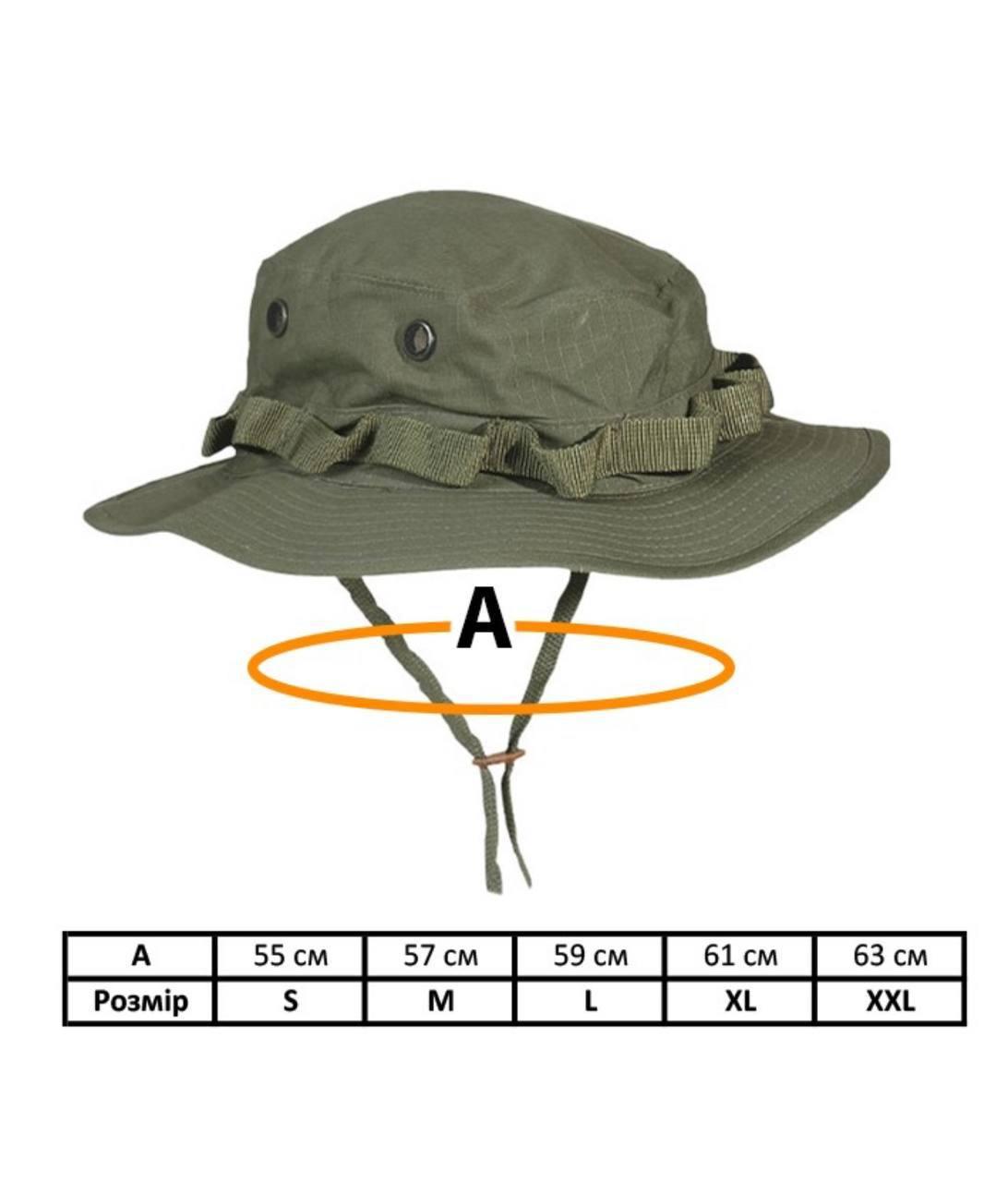 Панама тактична MIL-TEC US GI Boonie Hat Olive - Фото 2