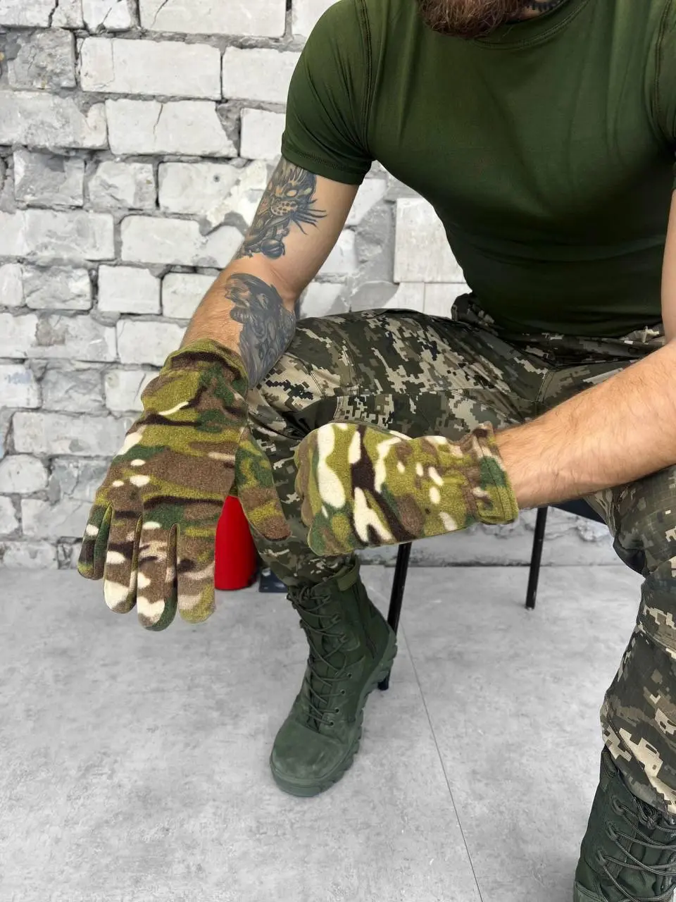 Рукавиці флісові мультикам