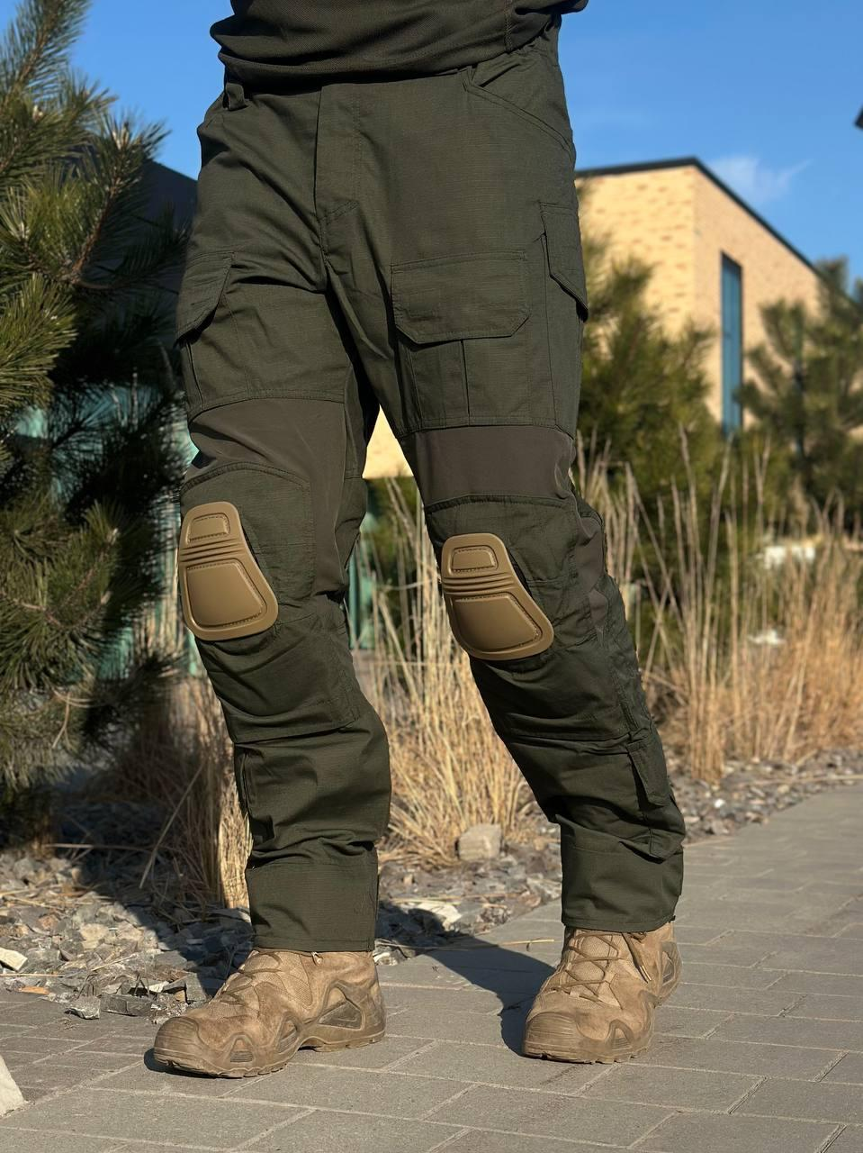 Тактичні Штани G3 з Наколінниками олива Military Olive