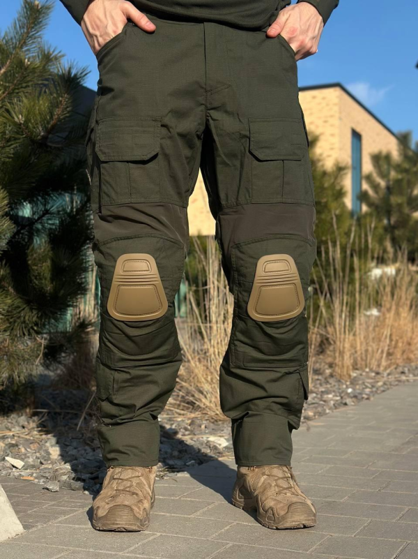 Тактичні Штани G3 з Наколінниками олива Military Olive