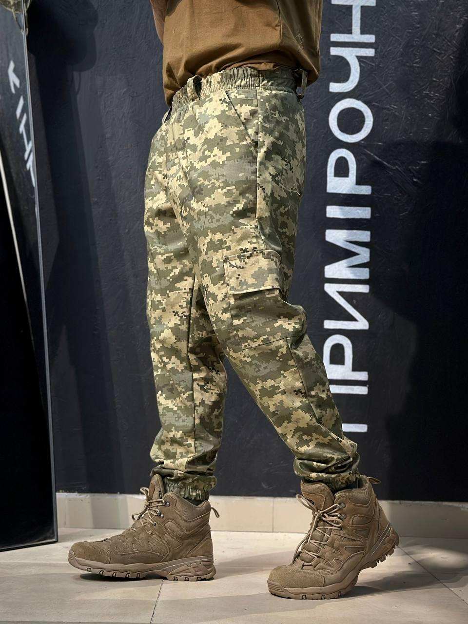 Штани Джогери РіпСтоп На Резинці Піксель Tactical мм14