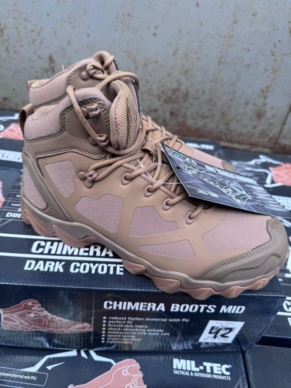 Тактичні черевики Mil-Tec Chimera Mid - Dark Coyote
