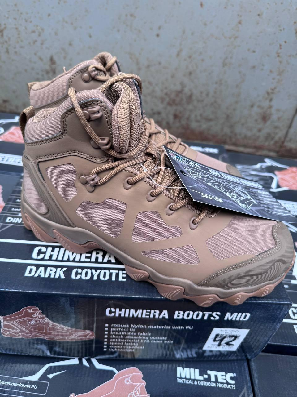 Тактичні черевики Mil-Tec Chimera Mid - Dark Coyote