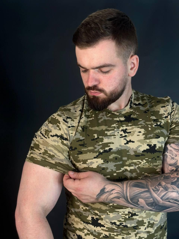 Футболка Піксель Стрейч mm14 Military