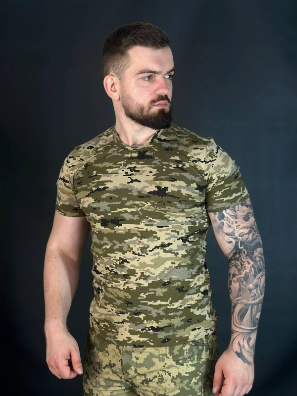 Футболка Піксель Стрейч mm14 Military