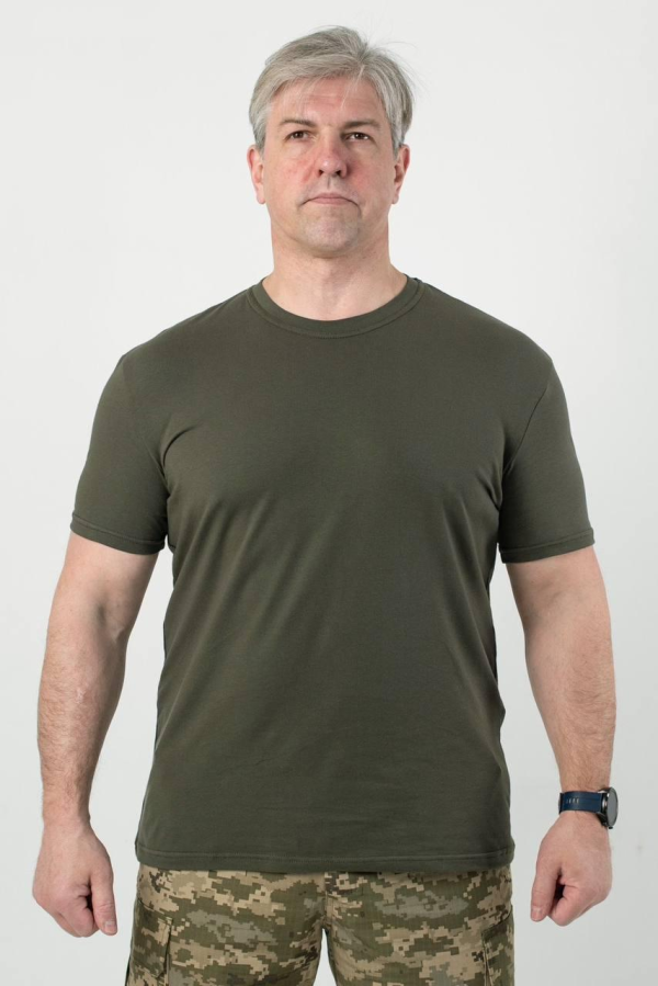 Футболка Олива Стрейч Military