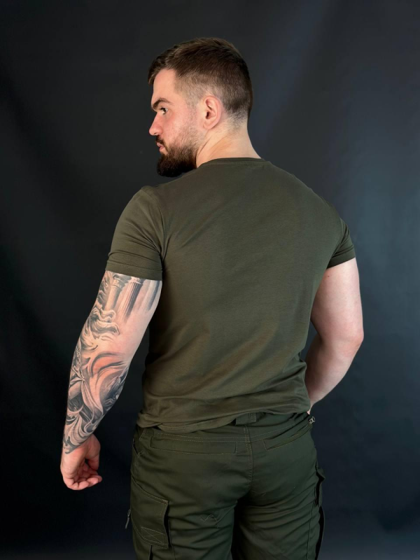 Футболка Олива Стрейч Military