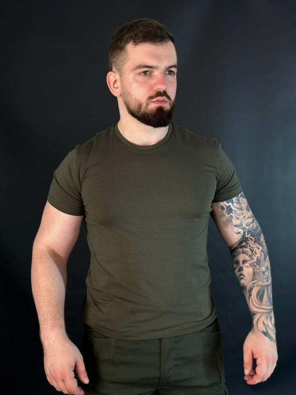 Футболка Олива Стрейч Military