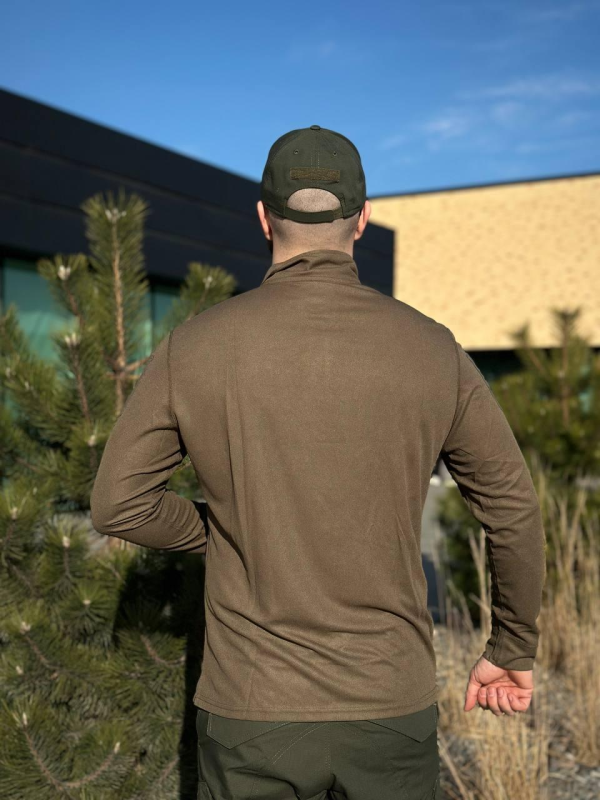 Військове поло Олива Coolpass Olive довгий рукав Military