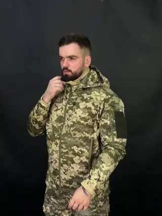 Тактична Полегшена Куртка Піксель Call Dragon 5.0 mm14 🐉 Демісезон