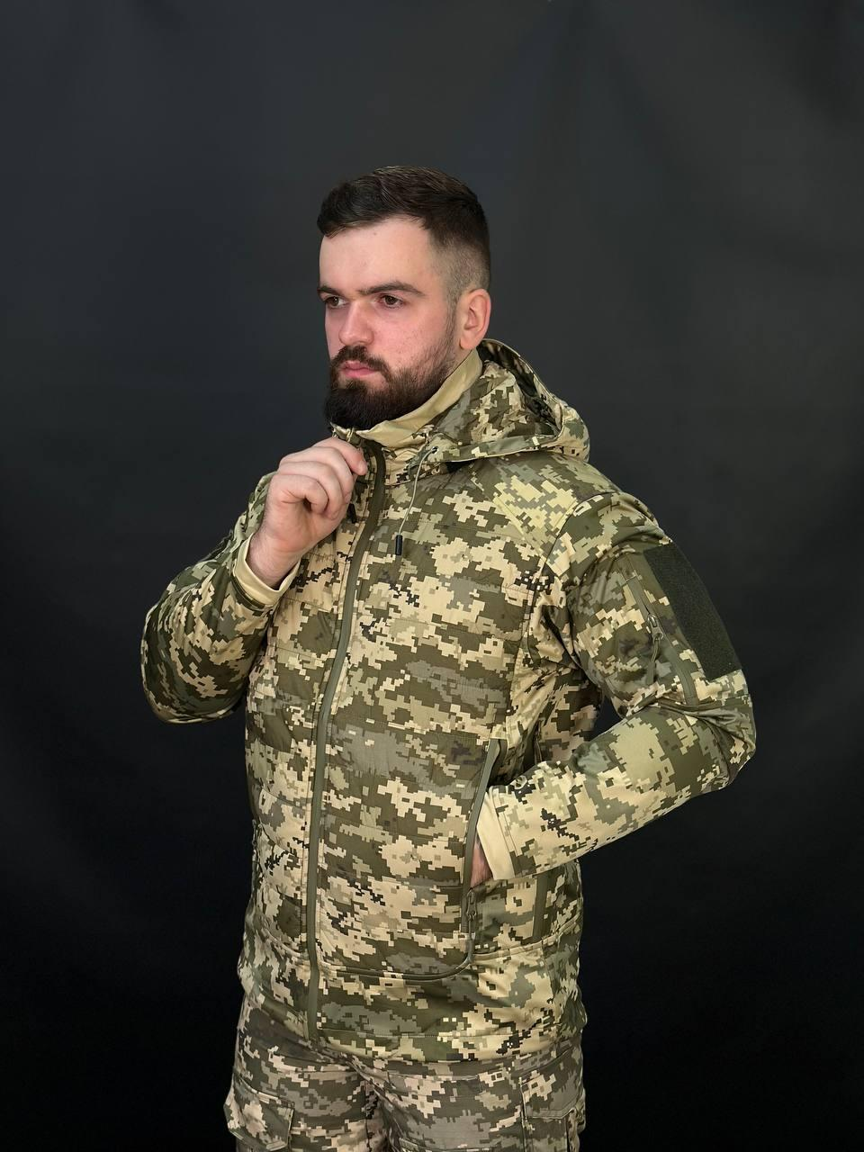 Тактична Полегшена Куртка Піксель Call Dragon 5.0 mm14 🐉 Демісезон