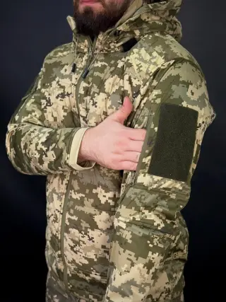Тактична Полегшена Куртка Піксель Call Dragon 5.0 mm14 🐉 Демісезон