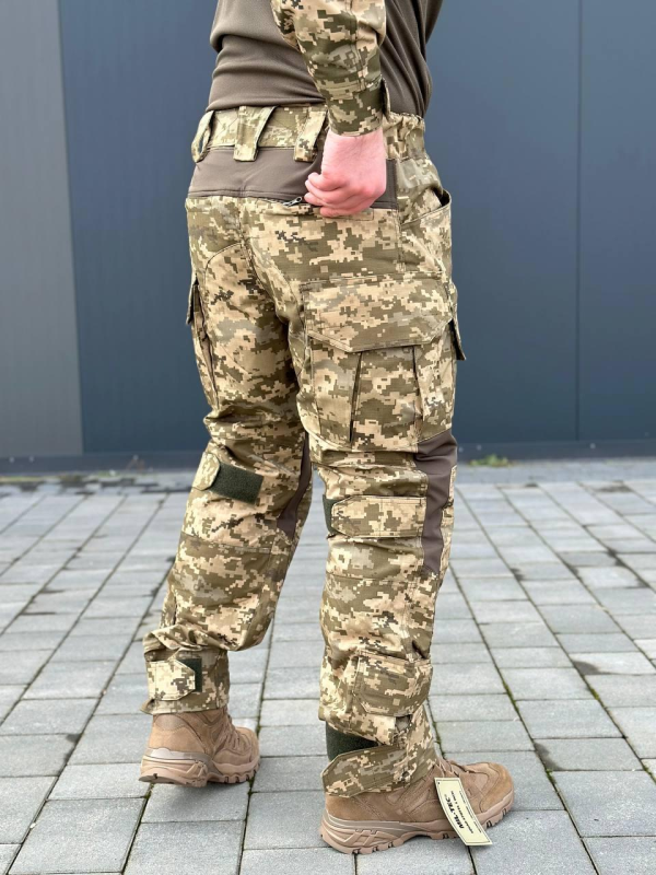 Тактичні Штани G3 з Наколінниками піксель Military mm14