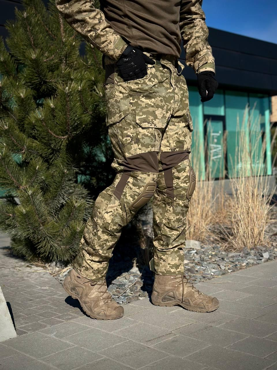 Тактичні Штани G3 з Наколінниками піксель Military mm14