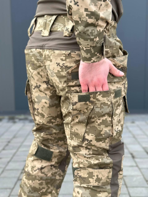 Тактичні Штани G3 з Наколінниками піксель Military mm14