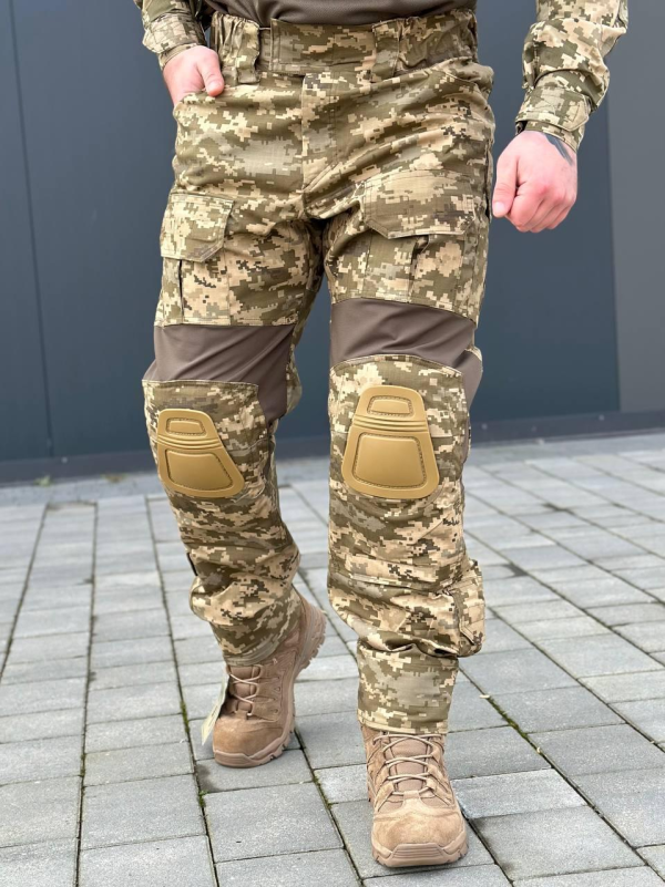 Тактичні Штани G3 з Наколінниками піксель Military mm14