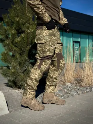 Тактичні Штани G3 з Наколінниками піксель Military mm14