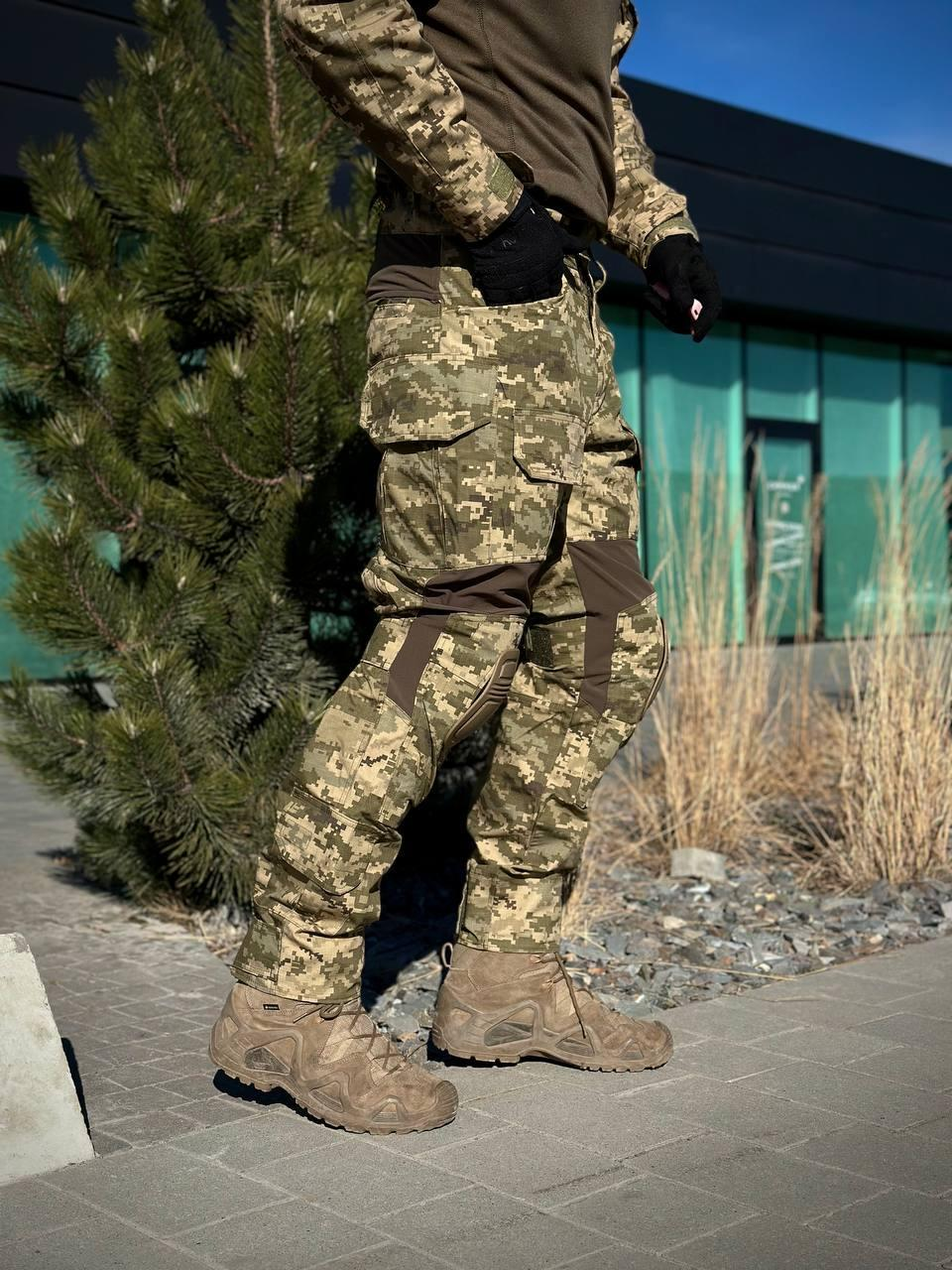 Тактичні Штани G3 з Наколінниками піксель Military mm14