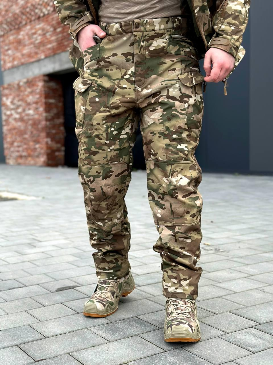 Тактичні штани Softshell мультикам Dragon
