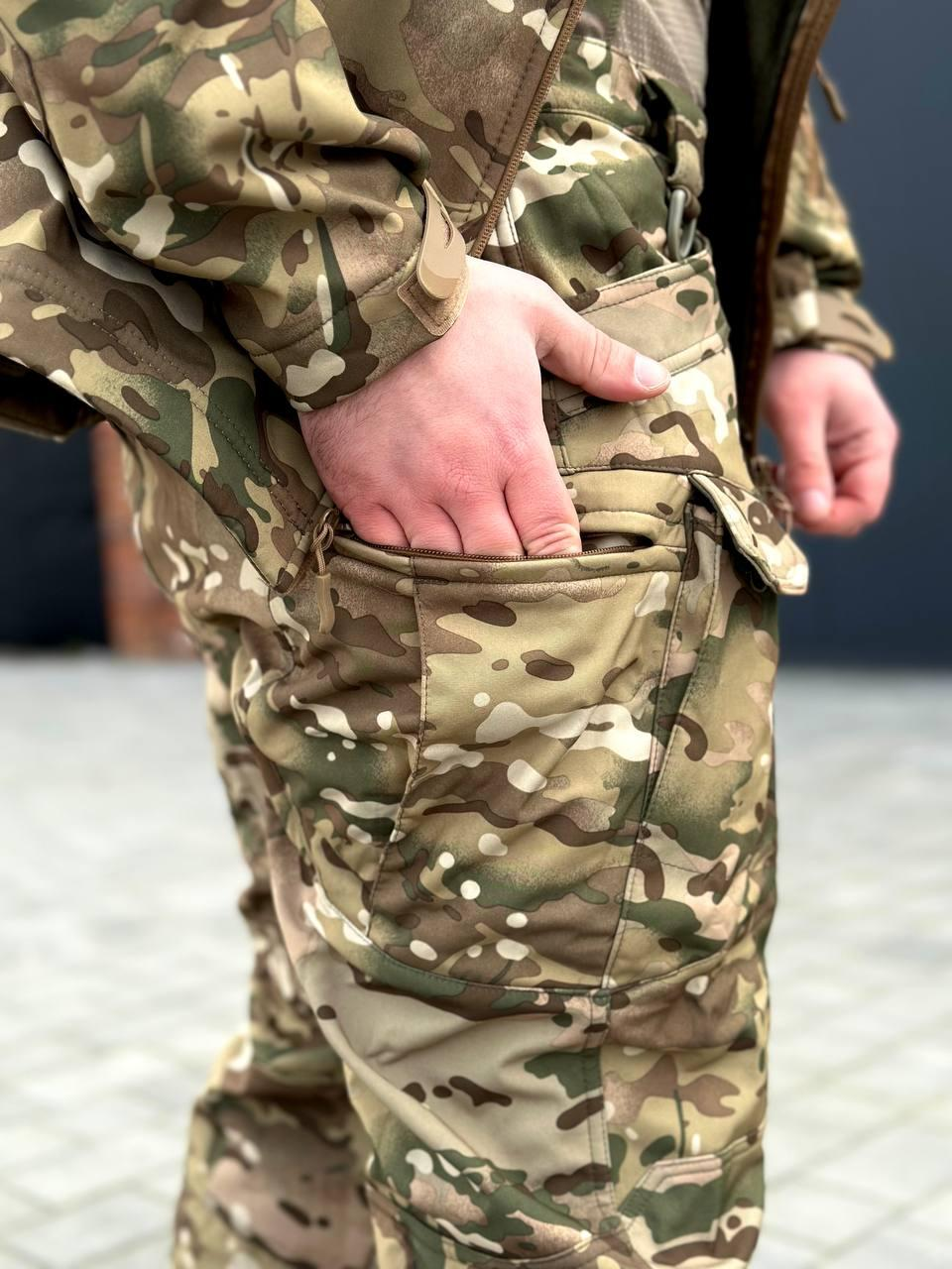 Тактичні штани Softshell мультикам Dragon