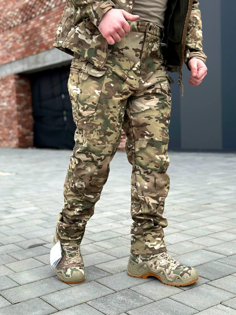 Тактичні штани Softshell мультикам Dragon