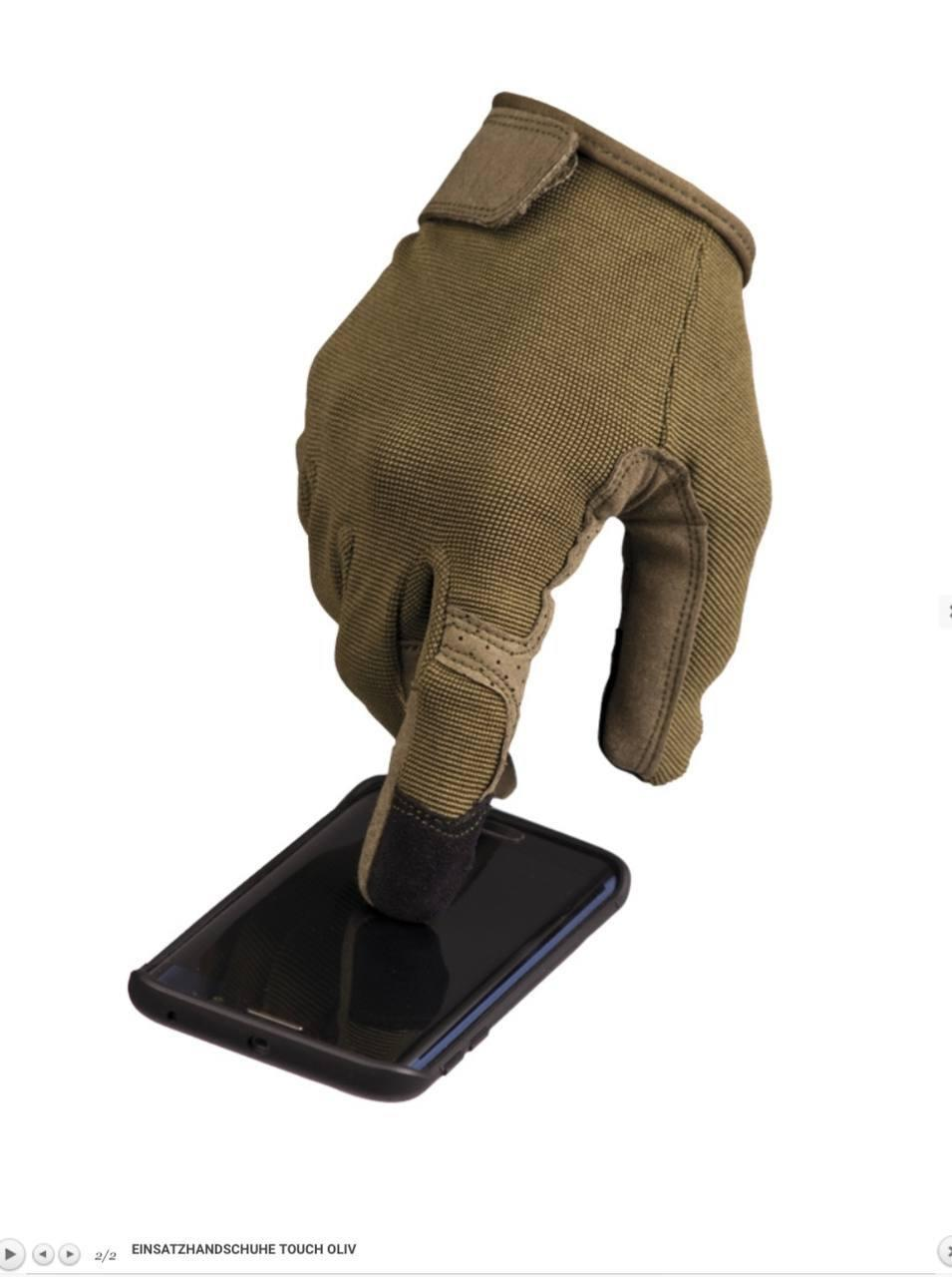Рукавиці сенсорні MIL-TEC Combat Touch Оливкові