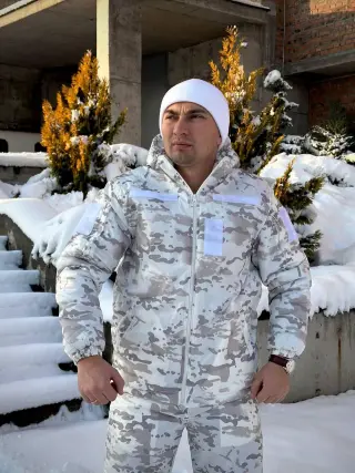 Утеплений маскувальний костюм Omni heat ALPINE
