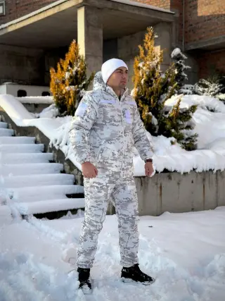 Утеплений маскувальний костюм Omni heat ALPINE