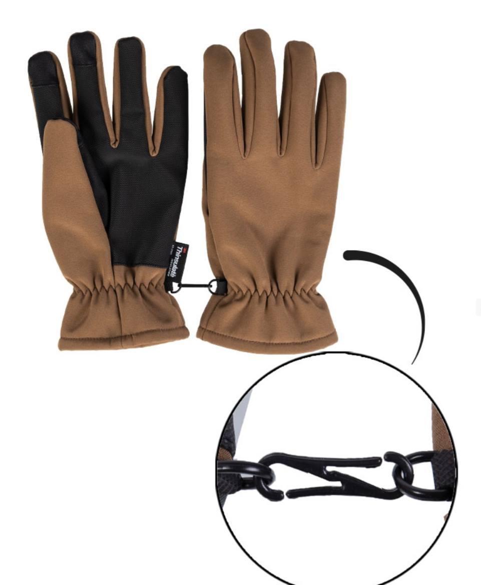 Зимові рукавиці SOFTSHELL HANDSCHUHE THINSULATE™ DK.COYOTE. Mil-Tec