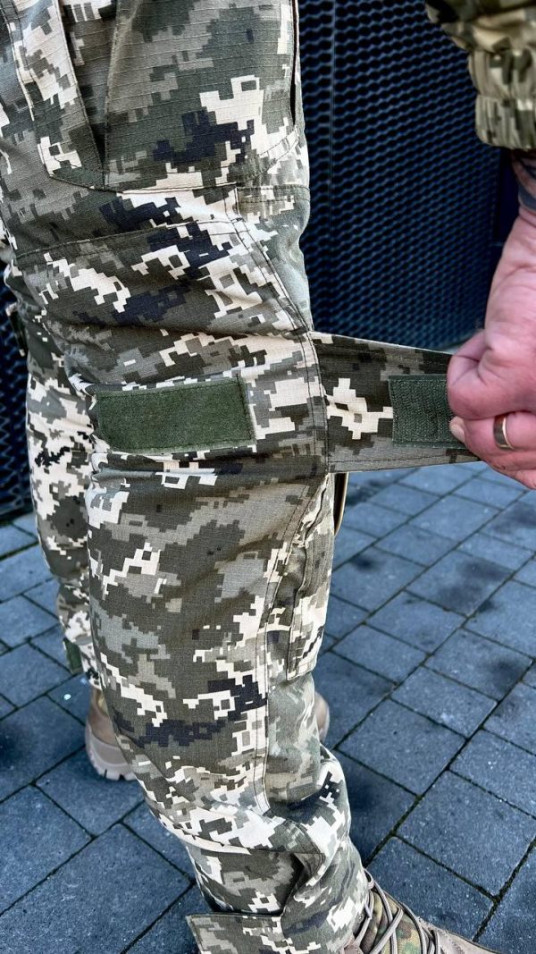 Зимові штани піксель з наколінниками