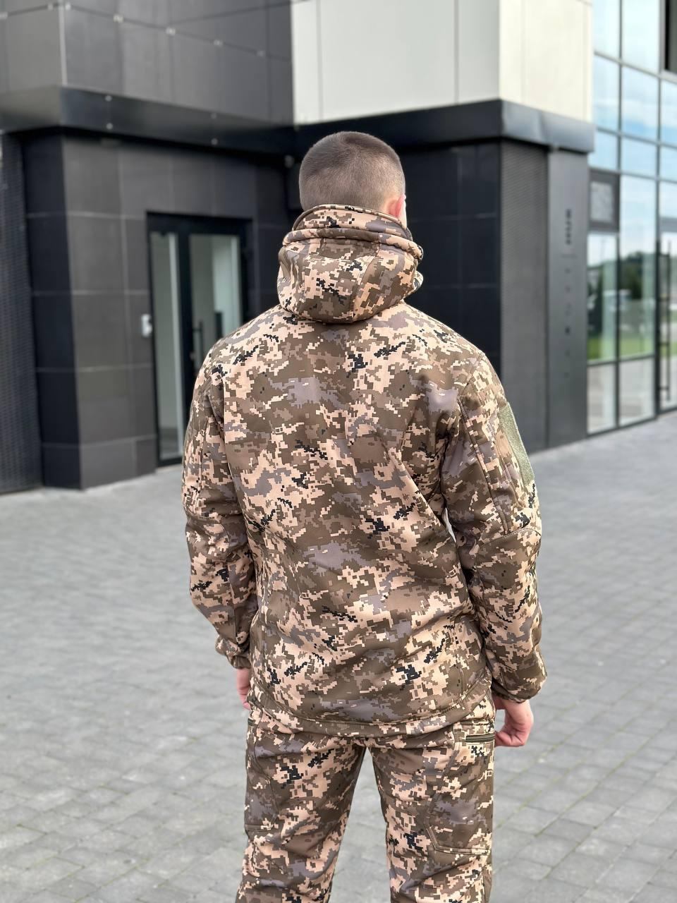 Костюм піксель софтшел B&L БАТАЛИ