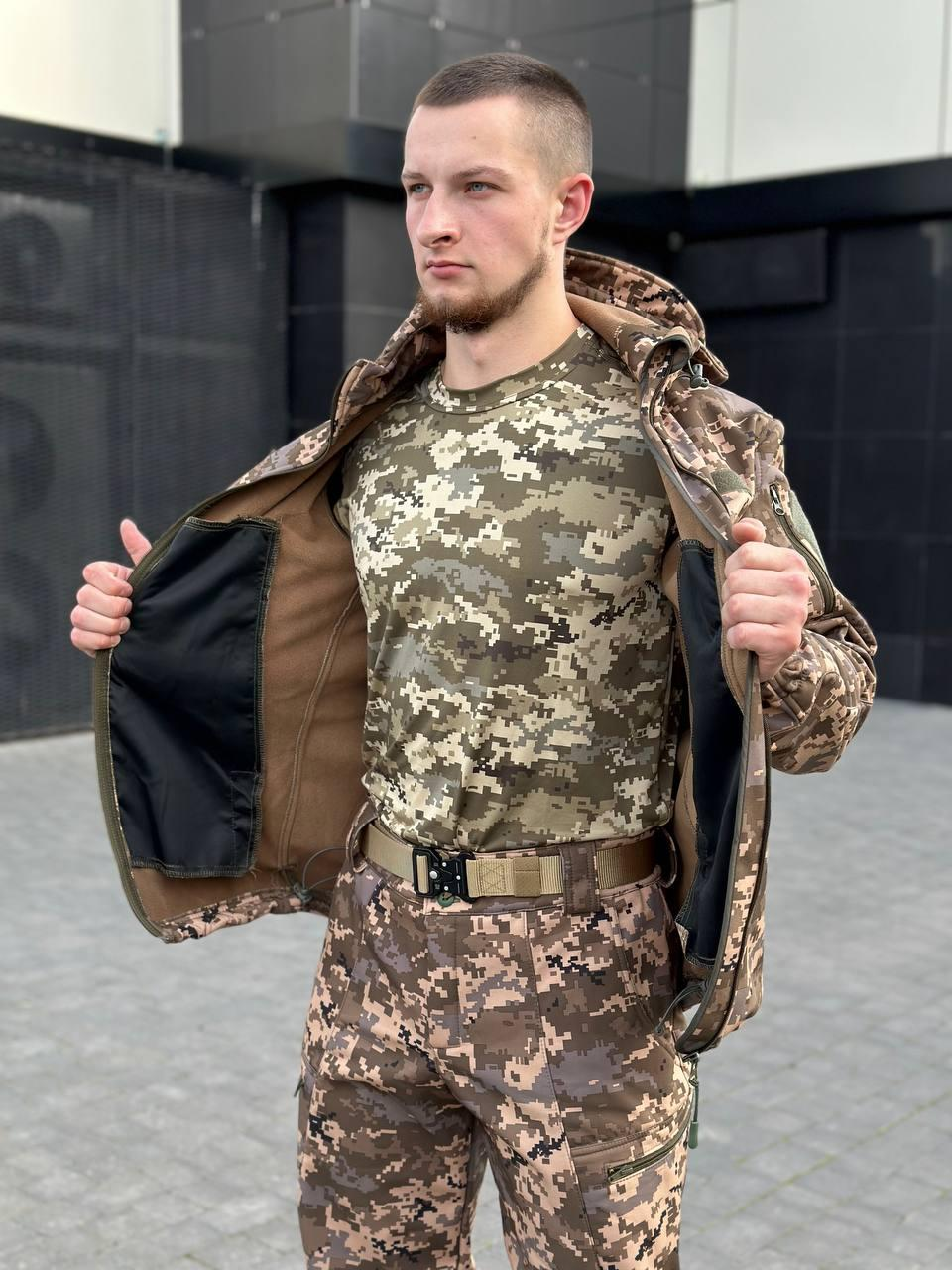 Костюм піксель софтшел B&L БАТАЛИ