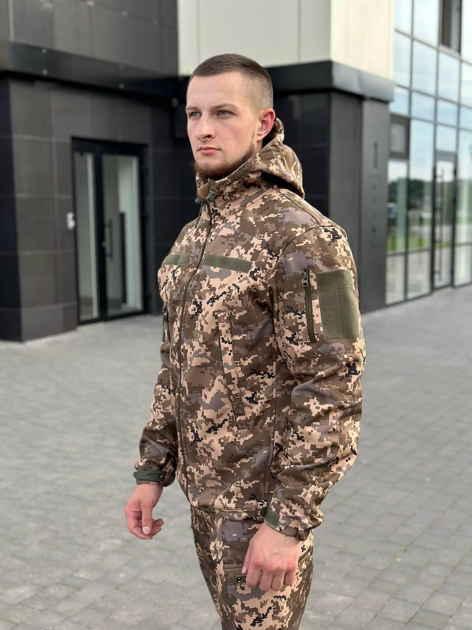 Костюм піксель софтшел B&L БАТАЛИ