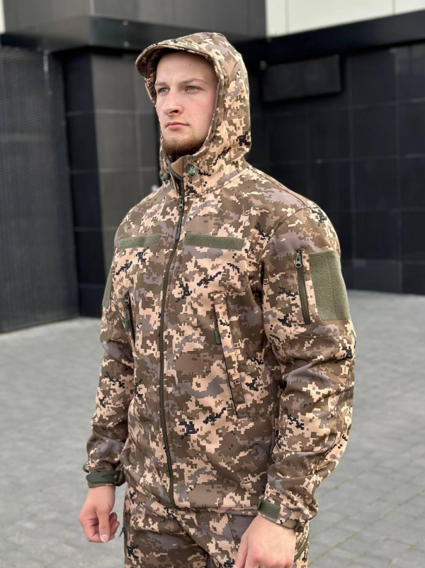 Костюм піксель софтшел B&L БАТАЛИ