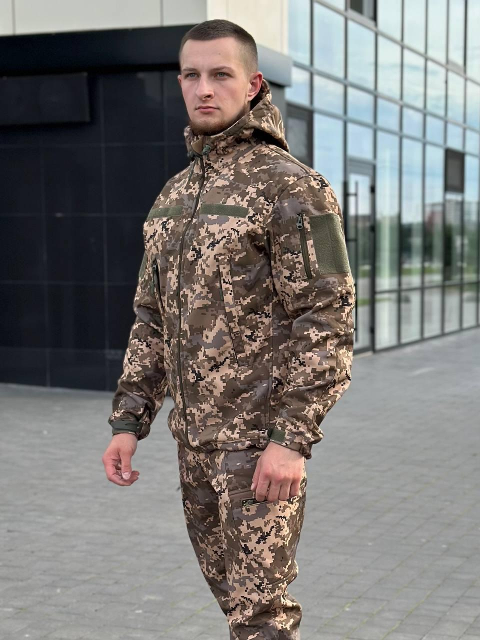 Костюм піксель софтшел B&L БАТАЛИ