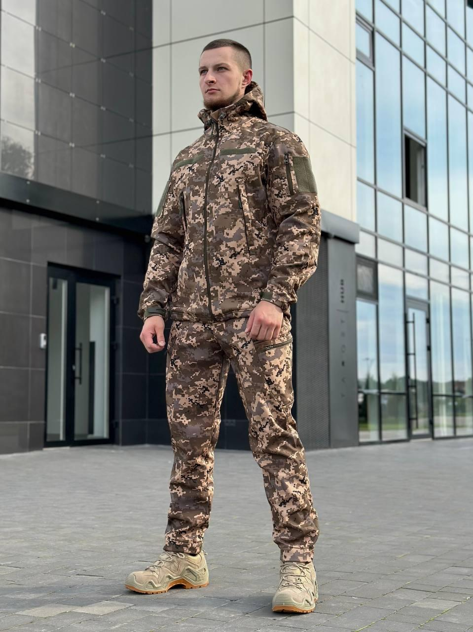 Костюм піксель софтшел B&L БАТАЛИ