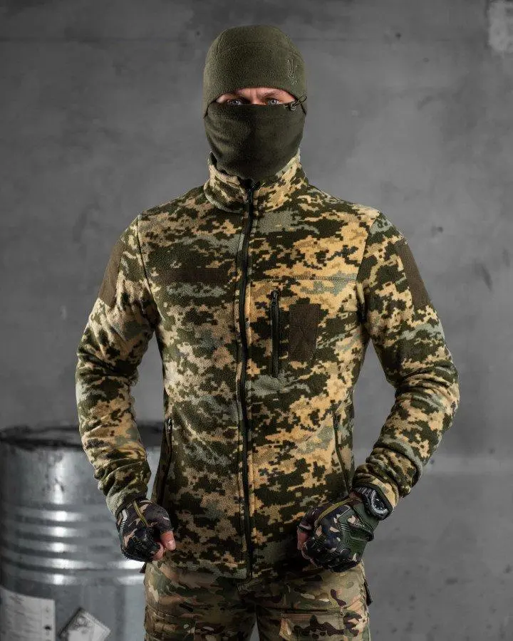 Флісова кофта піксель
