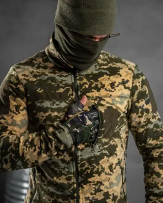 Флісова кофта піксель
