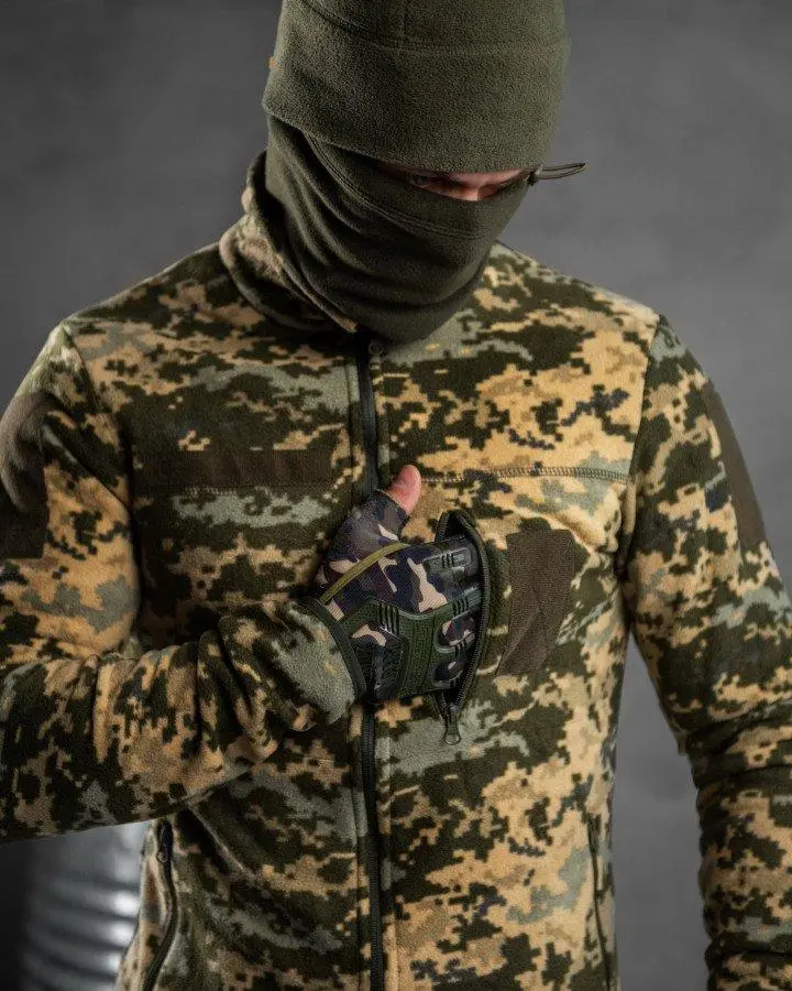 Флісова кофта піксель