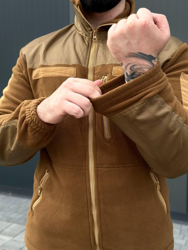 Флісова кофта койот military