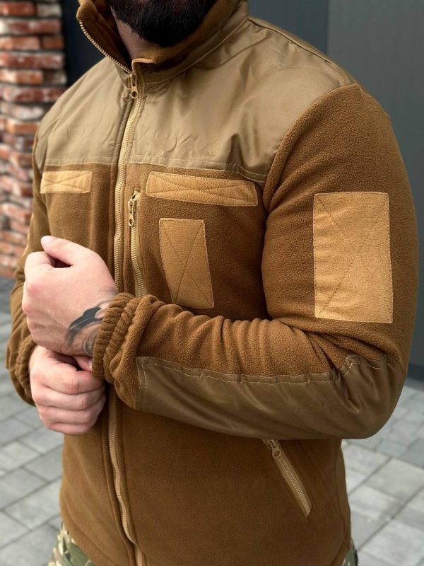 Флісова кофта койот military